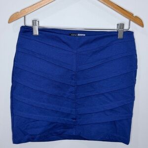 Basic House Royal Blue Mini Skirt